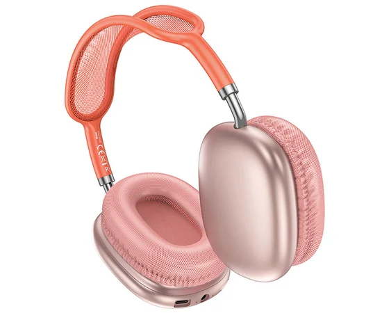 Накладні бездротові навушники BOROFONE BO22 Plus Elegant Pink