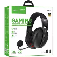 Накладні бездротові навушники Hoco W114 Magic +3.5mm+2.4G Black