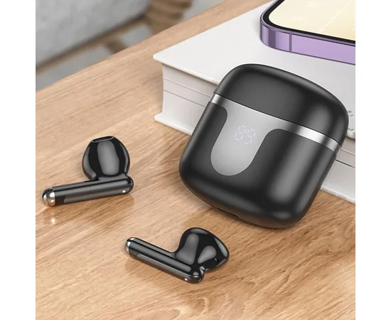 Беспроводные TWS наушники Hoco EQ7 Snowflake Black