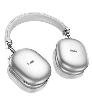 Накладні бездротові навушники Hoco W35 Max Auspicious ANC Silver
