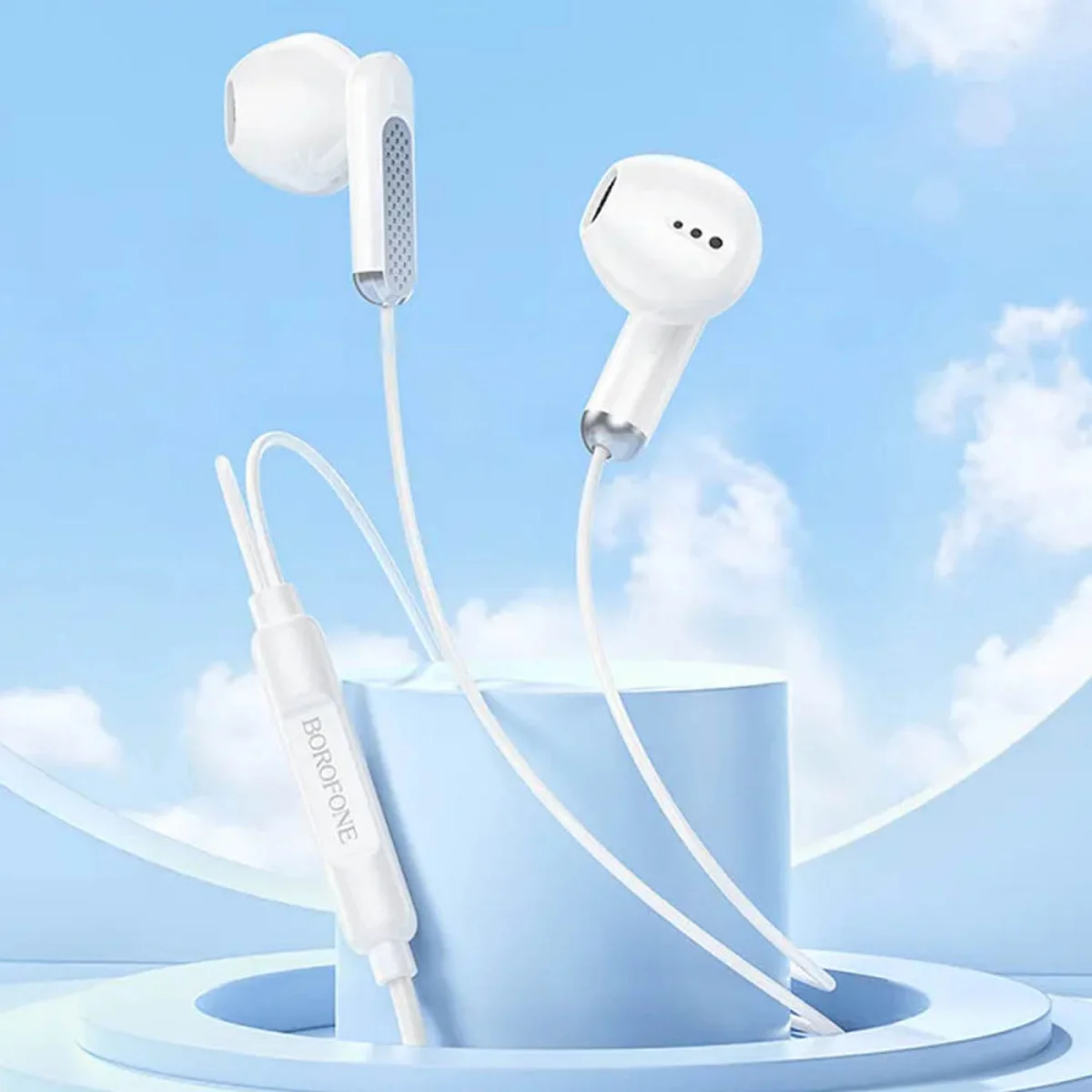 Навушники Borofone BM89 Surpass універсальний (3.5mm/1.2m) White