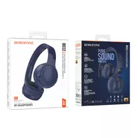 Накладні бездротові навушники BOROFONE BO32 Show Blue