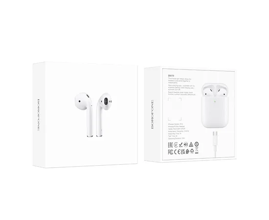 Беспроводные TWS наушники BOROFONE BW79 White