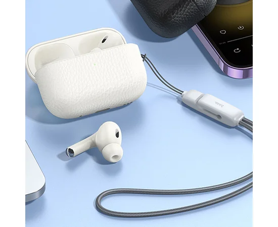 Бездротові навушники TWS Hoco EQ9 Plus Duke ANC Milky White