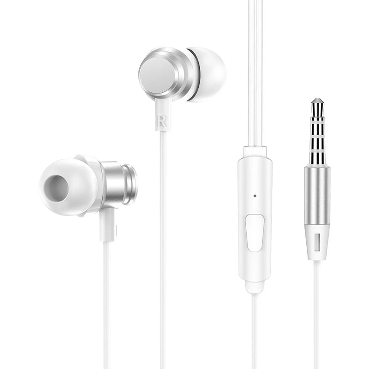 Наушники Borofone BM62 Prosperity universal Moonlight silver