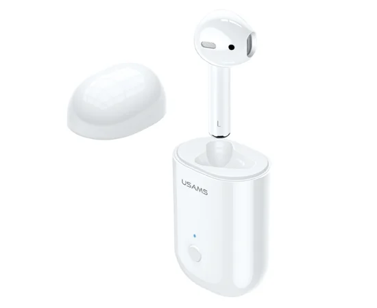 Bluetooth гарнітура USAMS-LB (МОНО) Білий