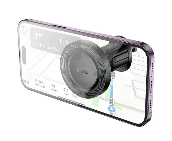 Автодержатель Hoco H56 Show ring magnetic (air outlet) Black
