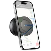 Автотримач Hoco H87 Dragon електричний suction cup magnetic (universal) Black / Metal gray