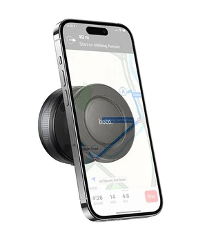 Автодержатель Hoco H87 Dragon electric suction cup magnetic (universal) Black / Metal gray