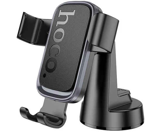 Автодержатель Hoco H81 Vista Gravity (center console) Black / Metal gray