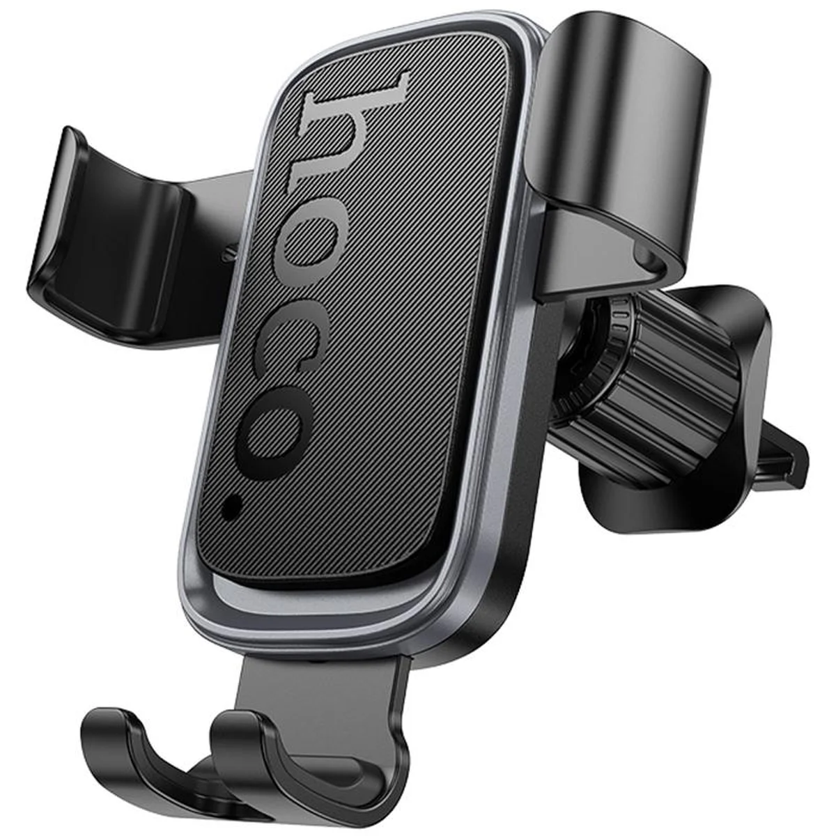 Автодержатель Hoco H80 Vista gravity (air outlet) Black / Metal gray