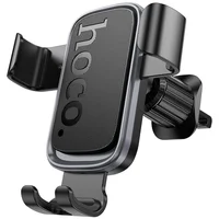 Автодержатель Hoco H80 Vista gravity (air outlet) Black / Metal gray