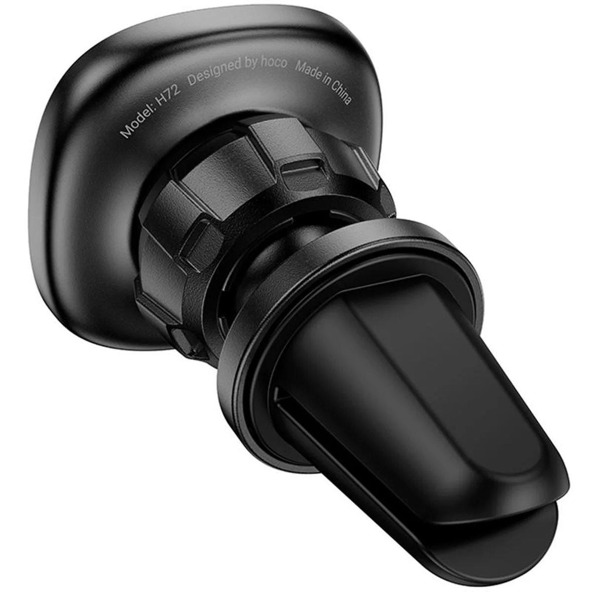 Автодержатель Hoco H72 Crown magnetic (air outlet) Black / Metal gray