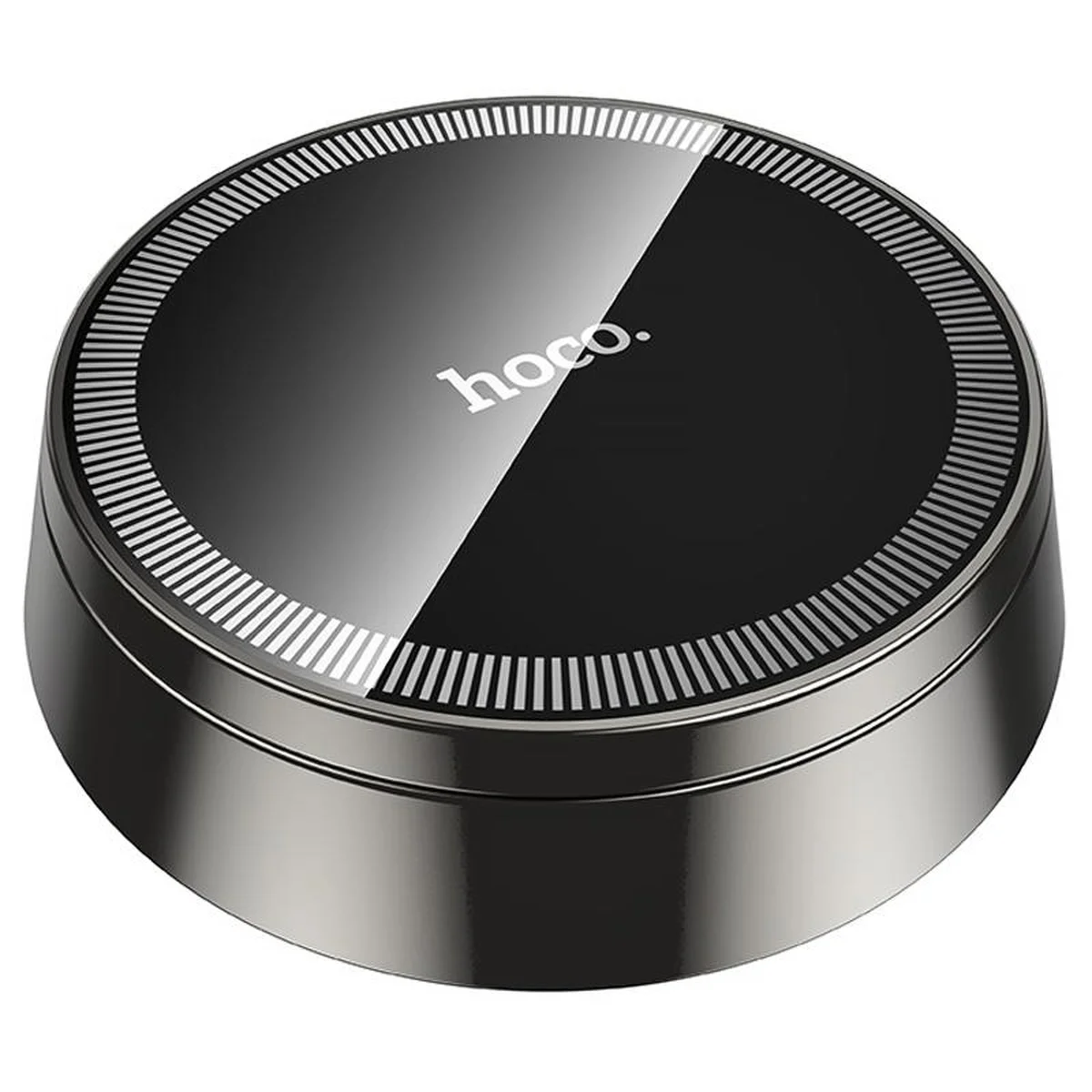 Автодержатель Hoco H83 Metal ring magnetic (center console) Metal grey