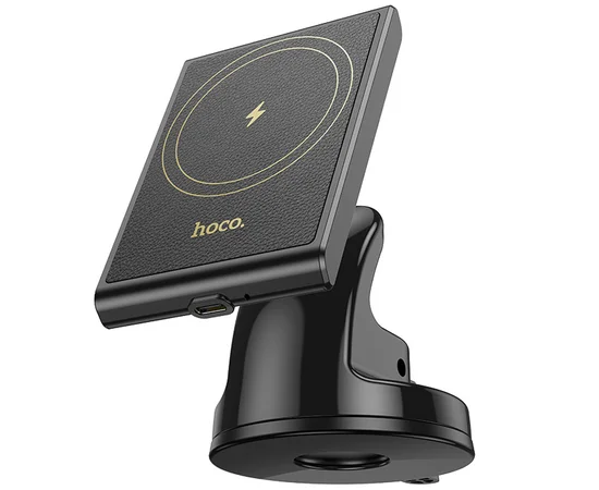 Автодержатель с БЗУ Hoco HW20 Precious (center console) Black