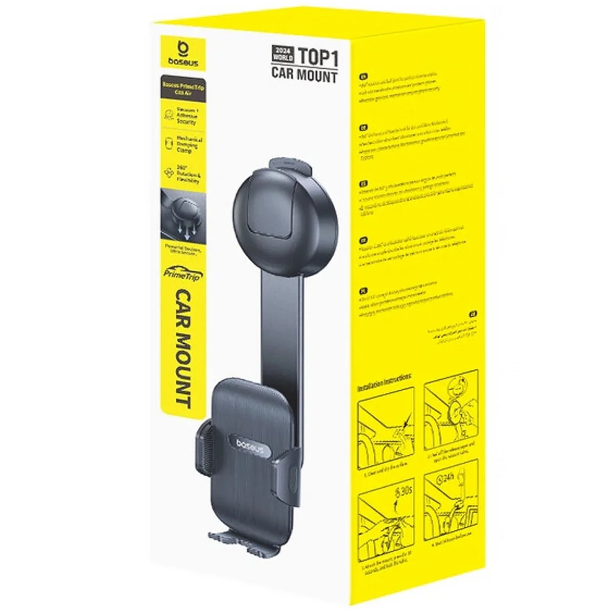 Автодержатель Baseus PrimeTrip C03 Air with suction base (C0013C) Cosmic Black