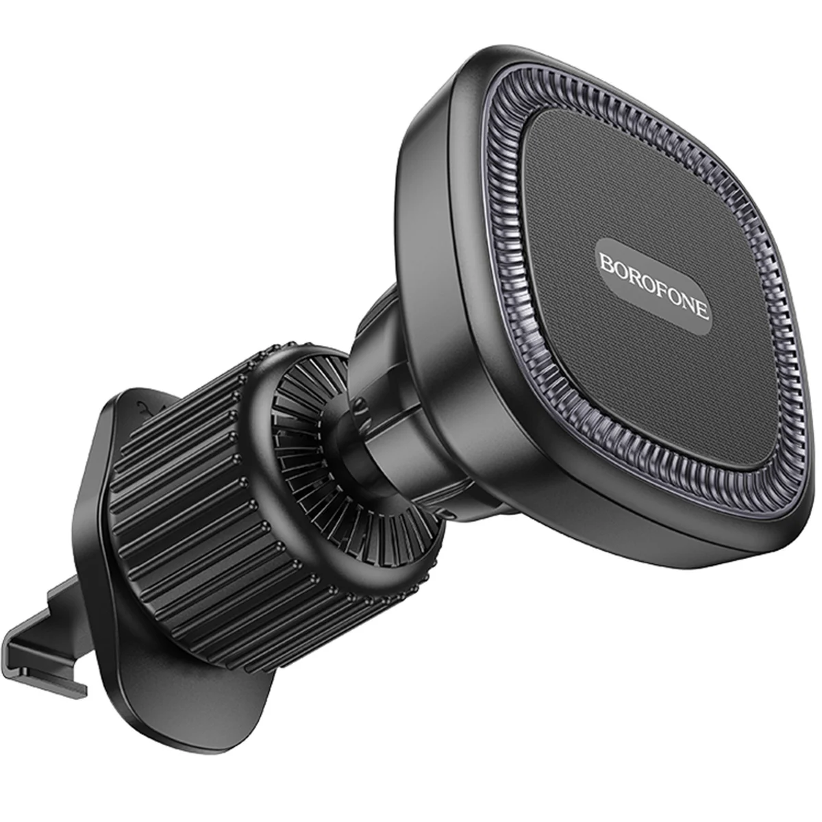 Автодержатель Borofone BH96 NT Ice ring magnetic (air outlet) Black / Gray