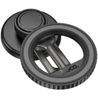 Автодержатель Hoco H77 View (center console) Black / Metal gray