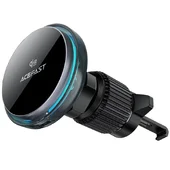 Автоутримувач із БЗУ Acefast D61 Magnetic Wireless Charging 15W Gray