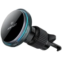 Автодержатель с БЗУ Acefast D61 Magnetic Wireless Charging 15W Gray