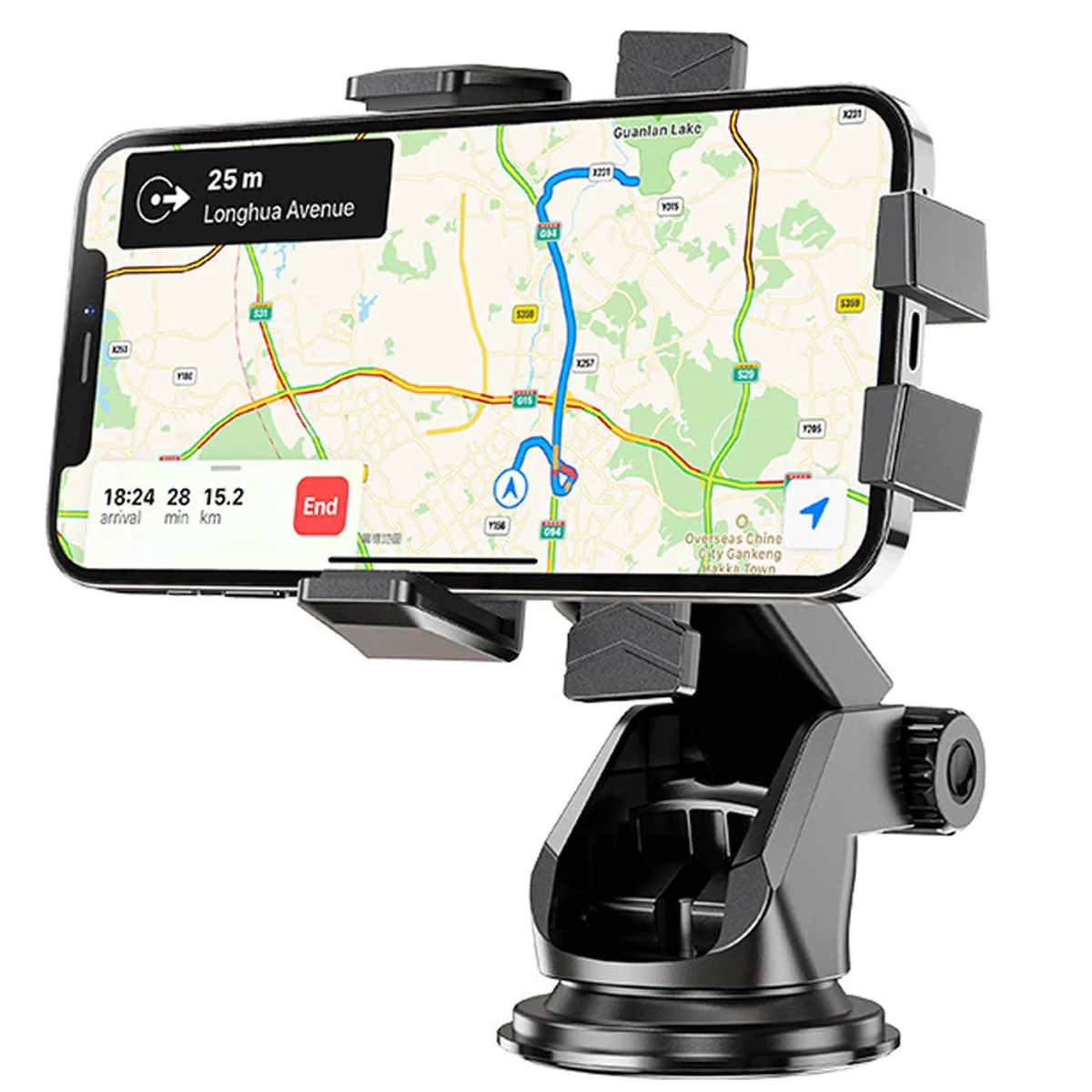 Автодержатель Hoco CA83 David one-button (center console) Black