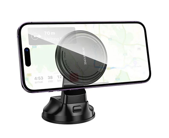 Автодержатель Borofone BH136 Parker ring magnetic (center console) Black