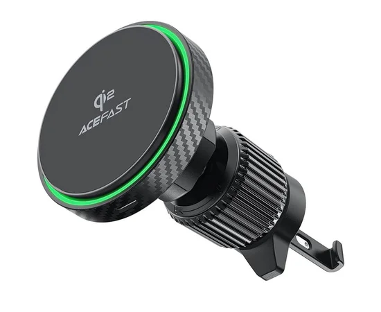 Автодержатель с БЗУ Acefast D33 Qi2 Magnetic Wireless Charging 15W Black