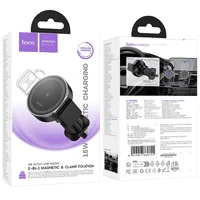 Автодержатель с БЗУ Hoco HW35 Power 15W (air outlet) Black