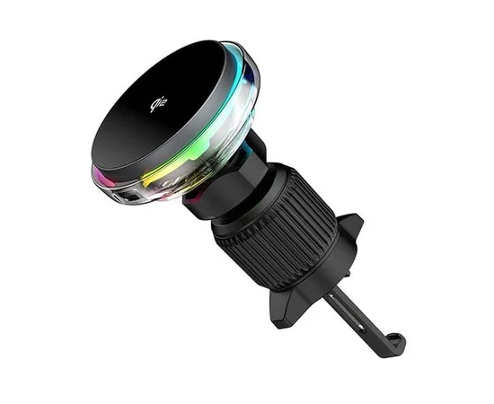 Автотримач із БЗУ WIWU CH-324 Aurora Qi2 15W Black