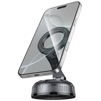 Автодержатель Hoco H92 High vacuum suction cup magnetic (universal) Black / Metal gray