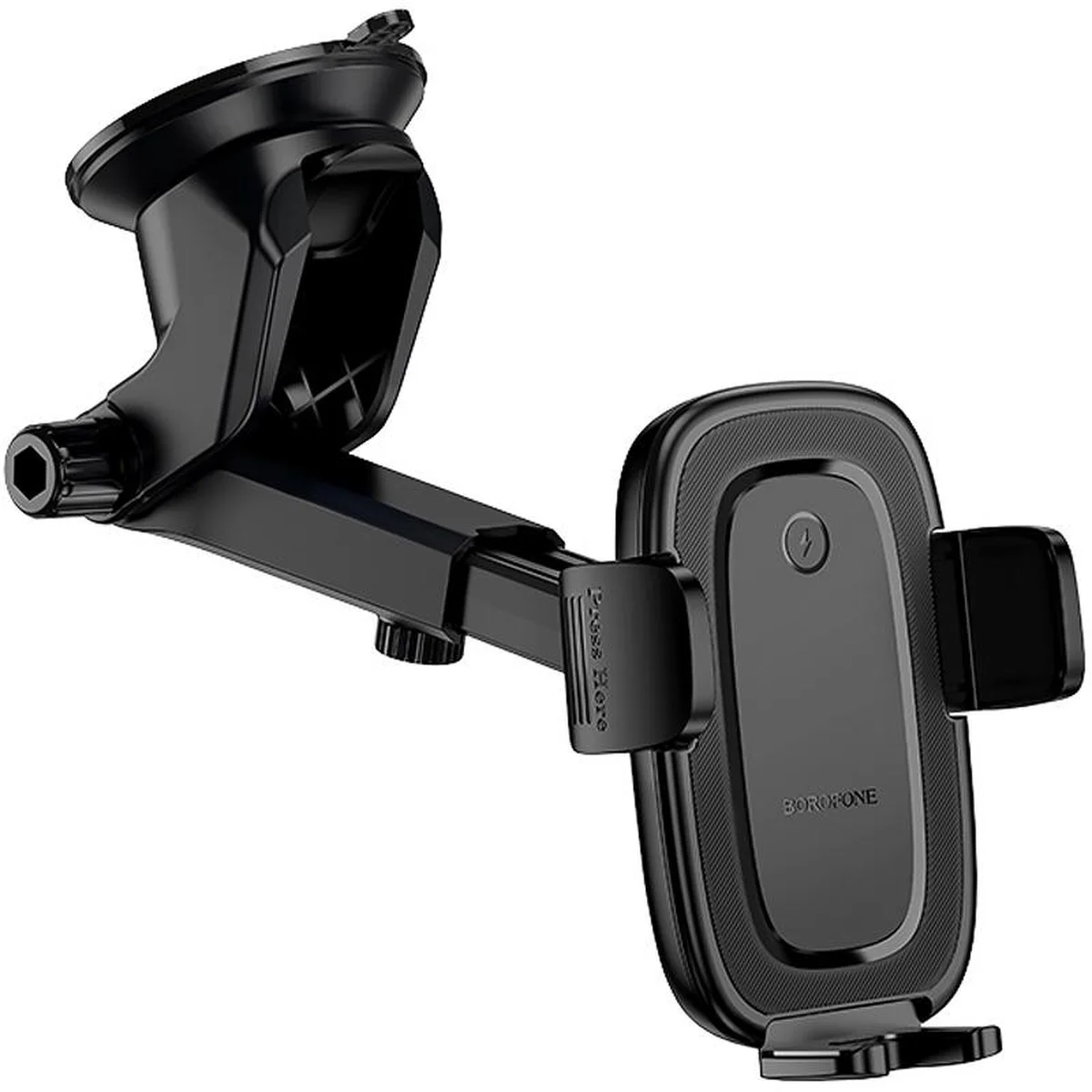 Автодержатель с БЗУ Borofone BH223 Follower 15W (center console) Black