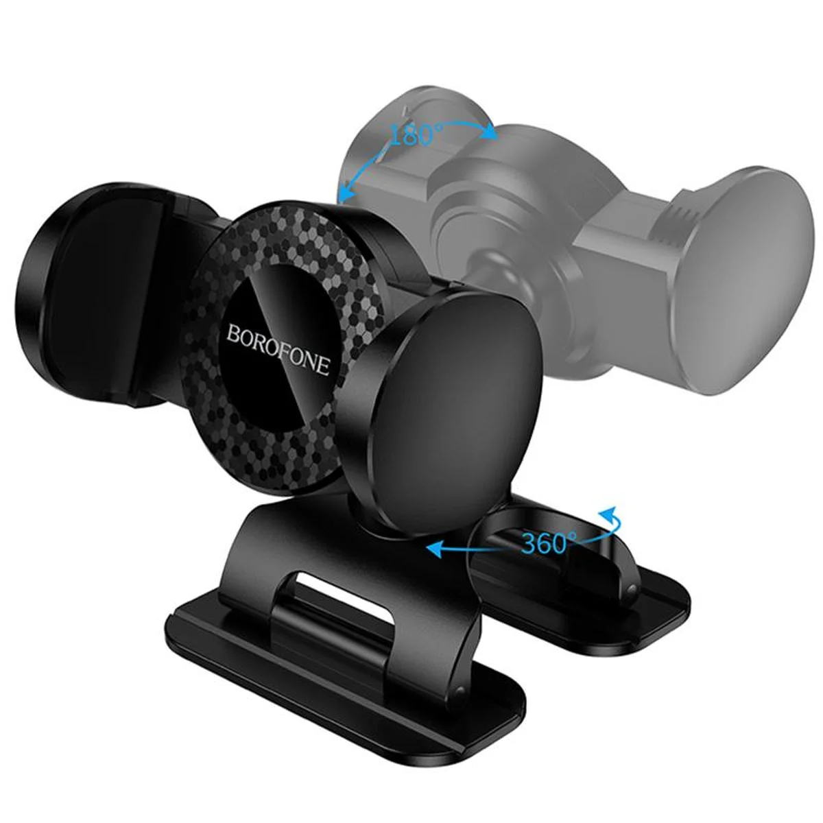 Автодержатель Borofone BH142 Support pull clip (center console) Black