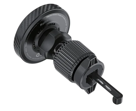 Автодержатель с БЗУ Acefast D33 Qi2 Magnetic Wireless Charging 15W Black