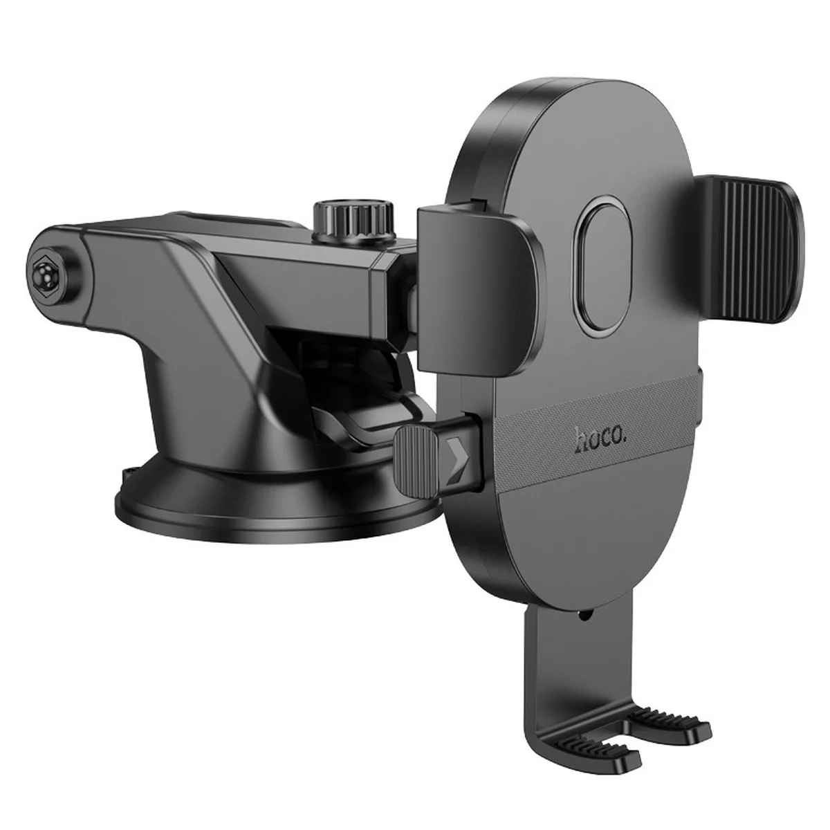 Автодержатель Hoco H19 Mighty one-button (center console) Black