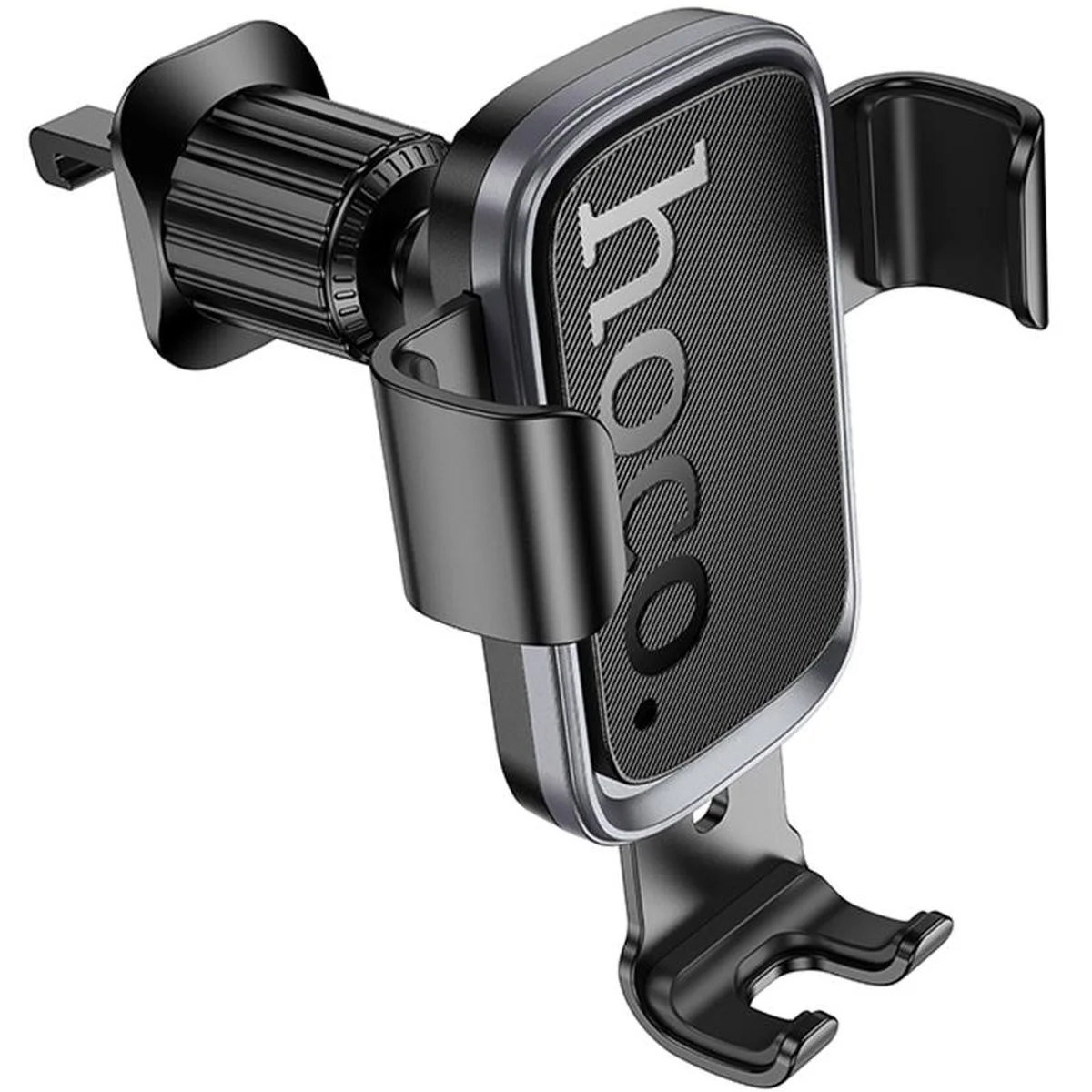 Автодержатель Hoco H80 Vista gravity (air outlet) Black / Metal gray