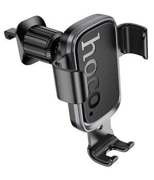 Автоутримувач Hoco H80 Vista gravity (air outlet) Black / Metal gray