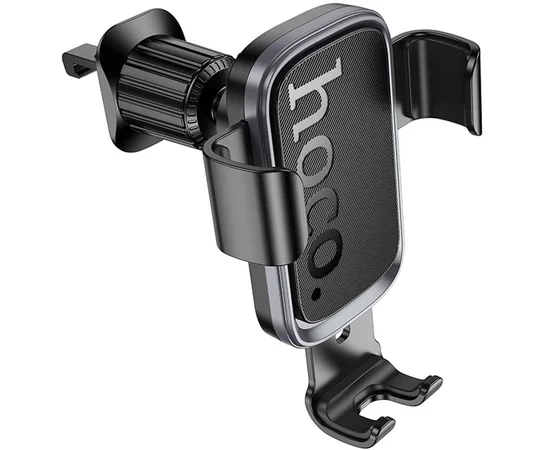 Автодержатель Hoco H80 Vista gravity (air outlet) Black / Metal gray