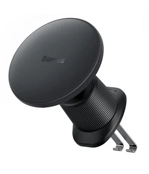 Автоутримувач із БЗУ Baseus CW01 Magnetic 15W (air outlet) (C40141001111) Cluster Black