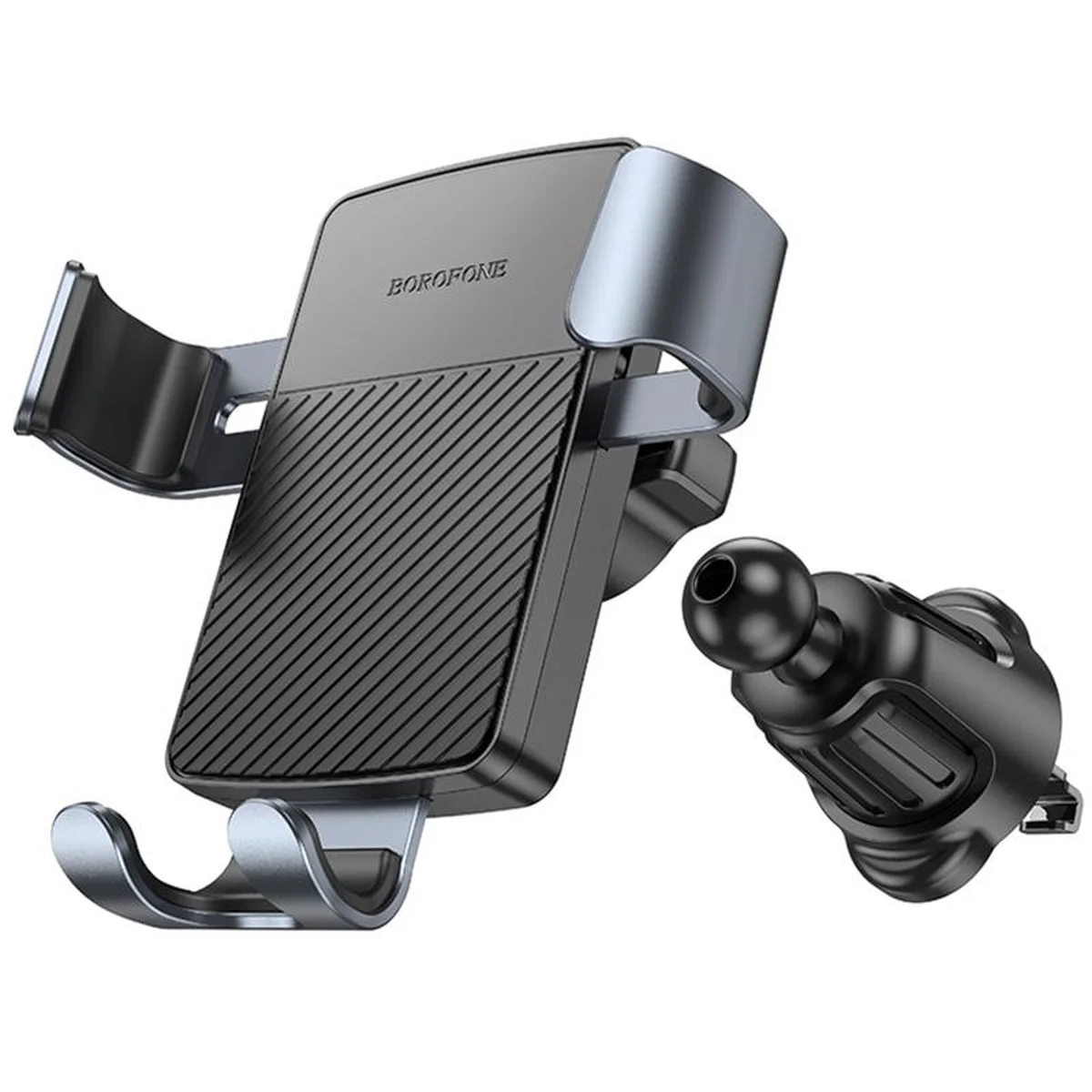Автодержатель Borofone BH118 Refined Black / Metal gray
