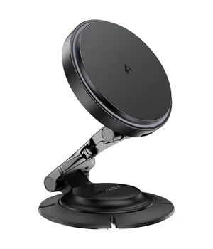 Автодержатель с БЗУ Acefast D65 Magnetic Wireless Charging 15W Black