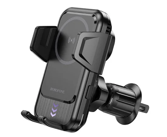 Автодержатель с БЗУ Borofone BH217 Colby smart Black