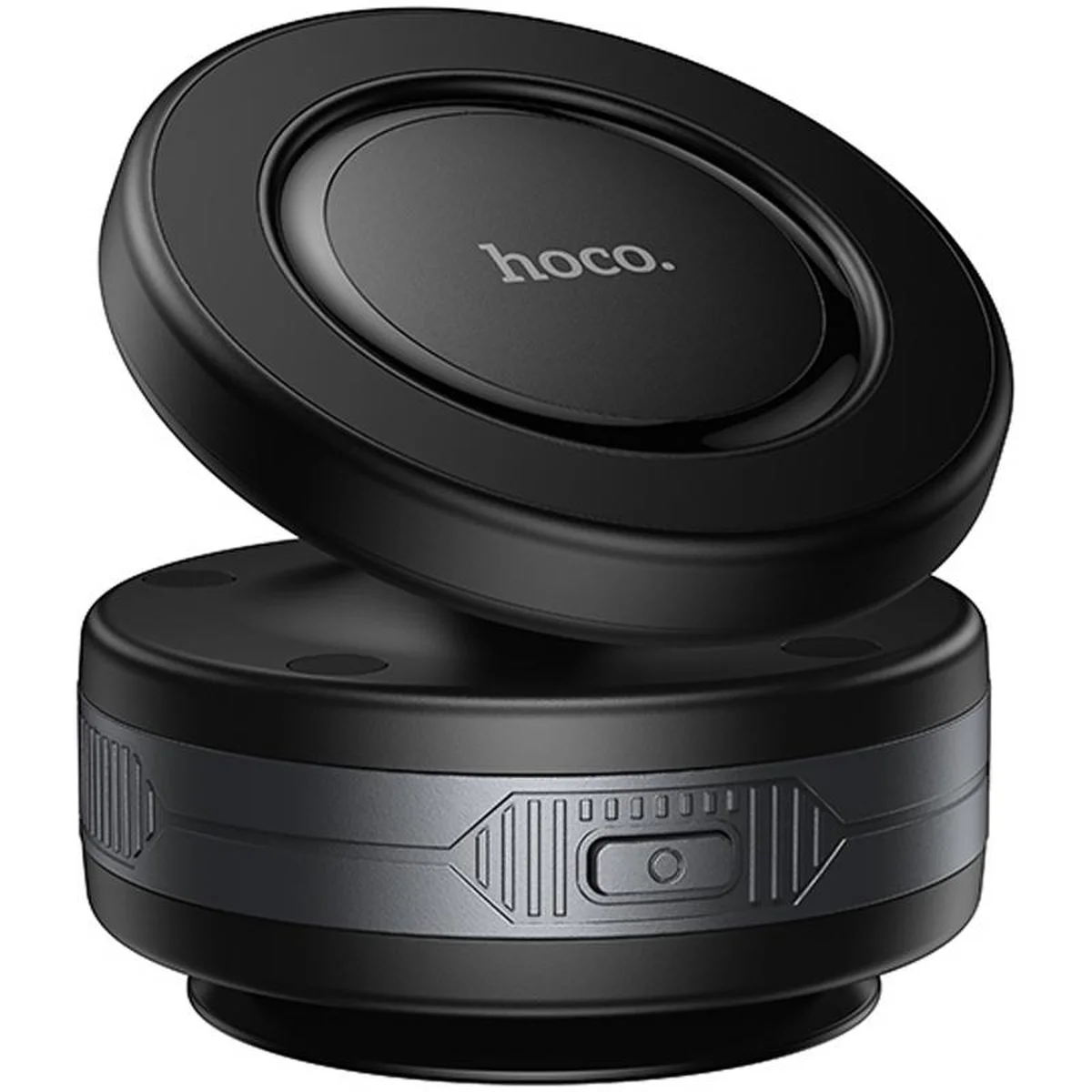 Автодержатель Hoco H87 Dragon electric suction cup magnetic (universal) Black / Metal gray