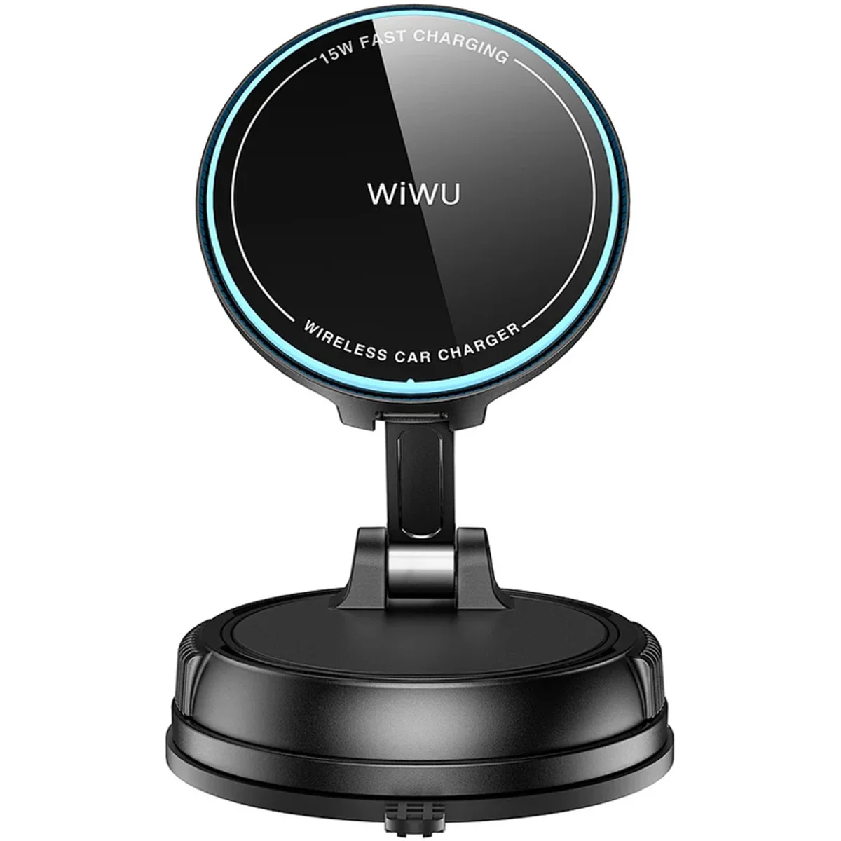 Автодержатель с БЗУ WIWU CH-326 Universal Vacuum Suction Magnetic 15W Black