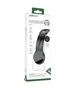 Автодержатель с БЗУ Acefast D21 Magnetic Wireless Charging 15W Black