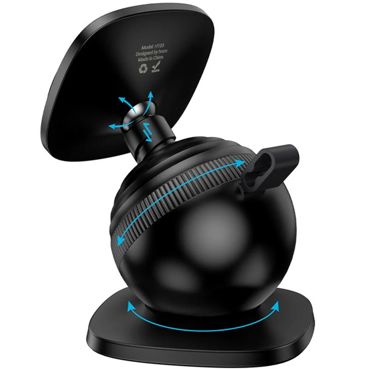 Автодержатель Hoco H103 Daisy magnetic (center console) Black