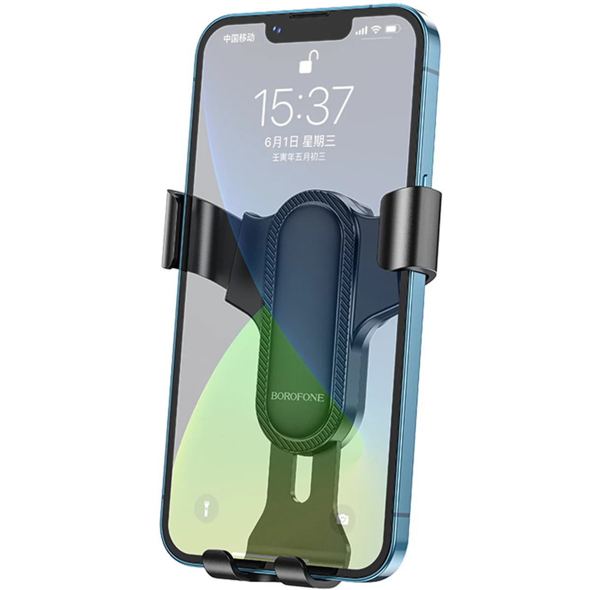 Автодержатель Borofone BH74 Rock (air outlet) Black