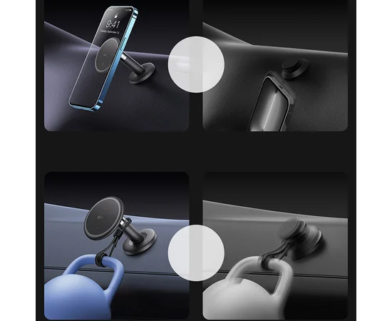 Автодержатель Baseus C01 (Stick-on Version) (C40140803113-00) Cluster Black