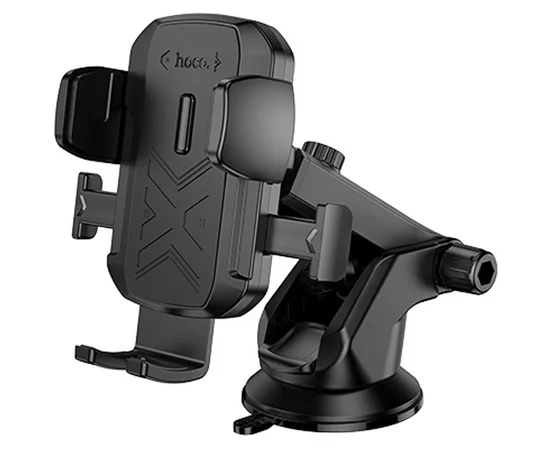 Автодержатель Hoco H65 Gamble one-button (center console) Black