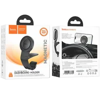 Автодержатель Hoco H60 Show ring magnetic (dashboard) Black