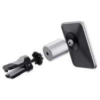 Автодержатель с БЗУ Borofone BH43 Magnetic 15W Black steel